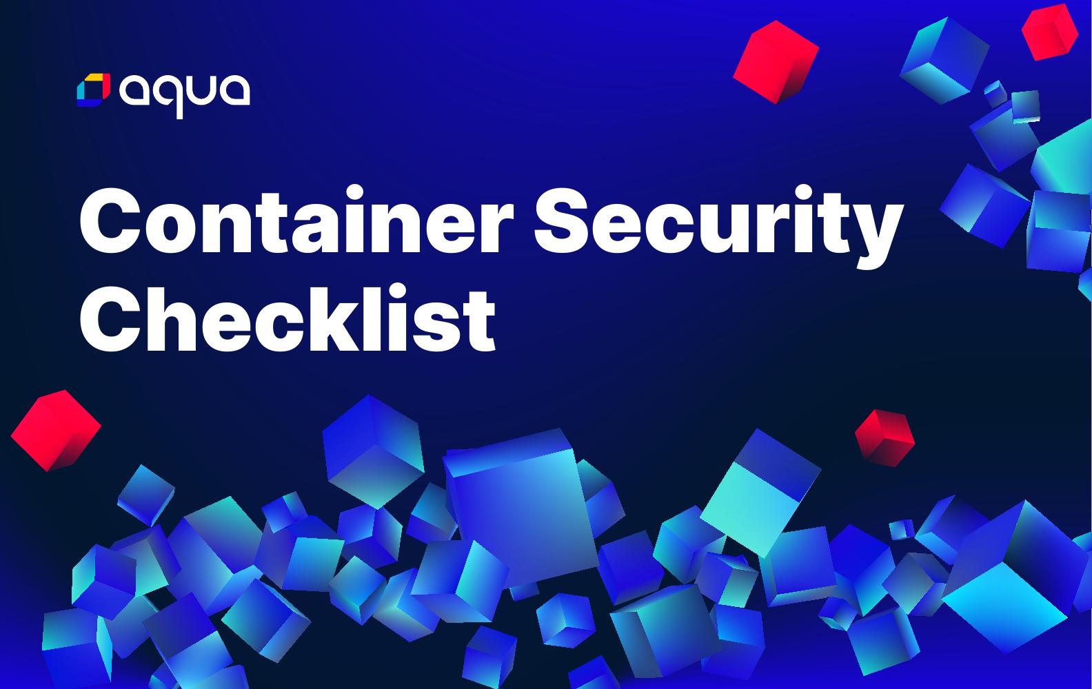 Container Security Checklist cover
