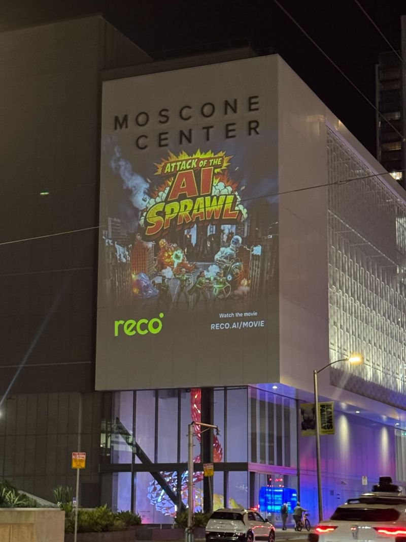 AI Sprawl projection on Moscone Center