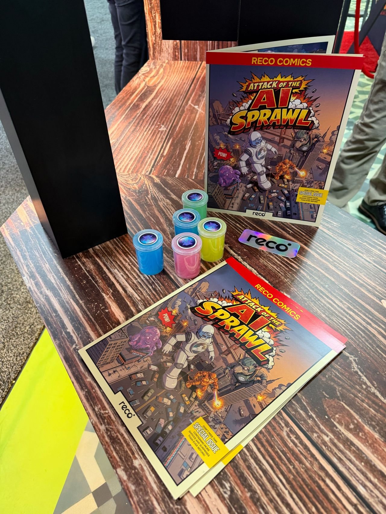 Reco comic book and slime giveaways
