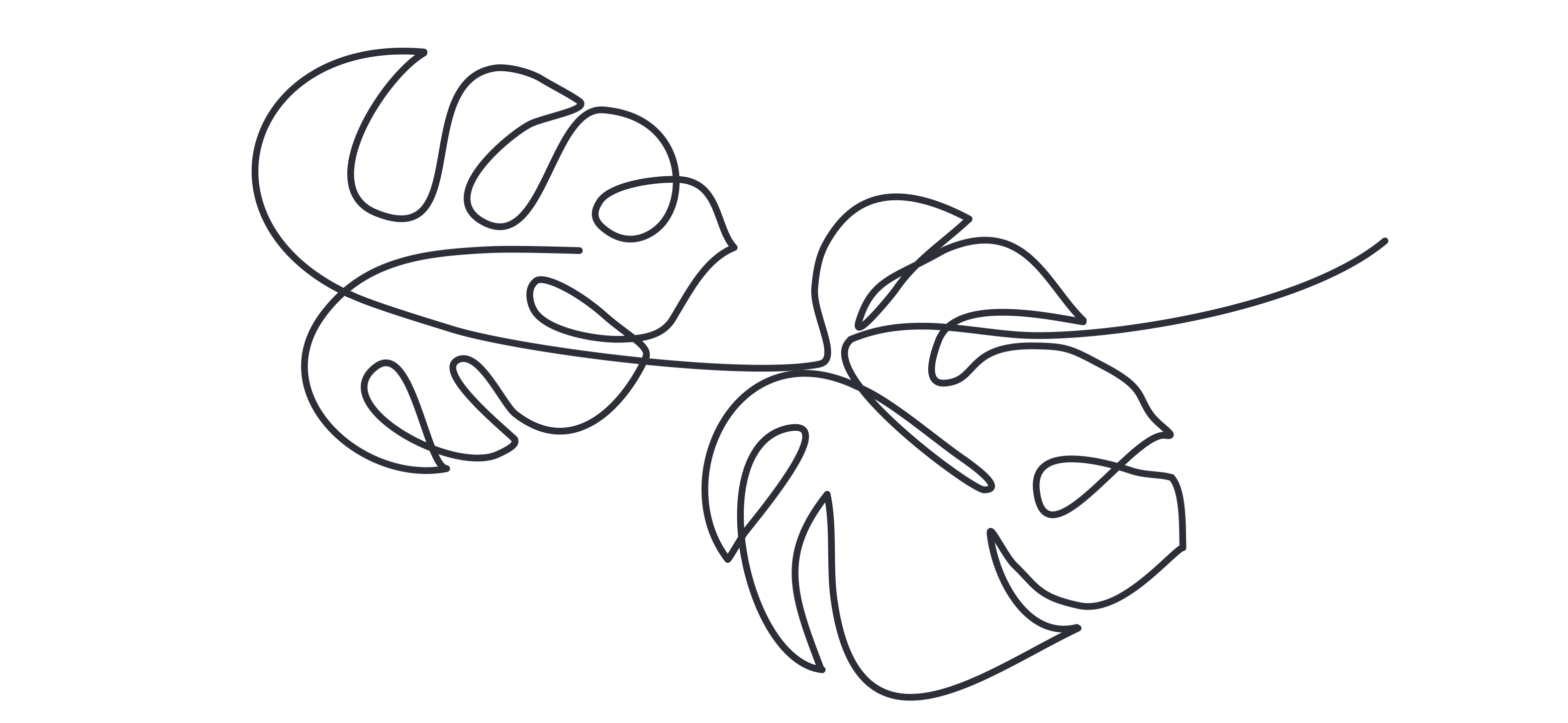 Monstera leaves botanical widget illustration