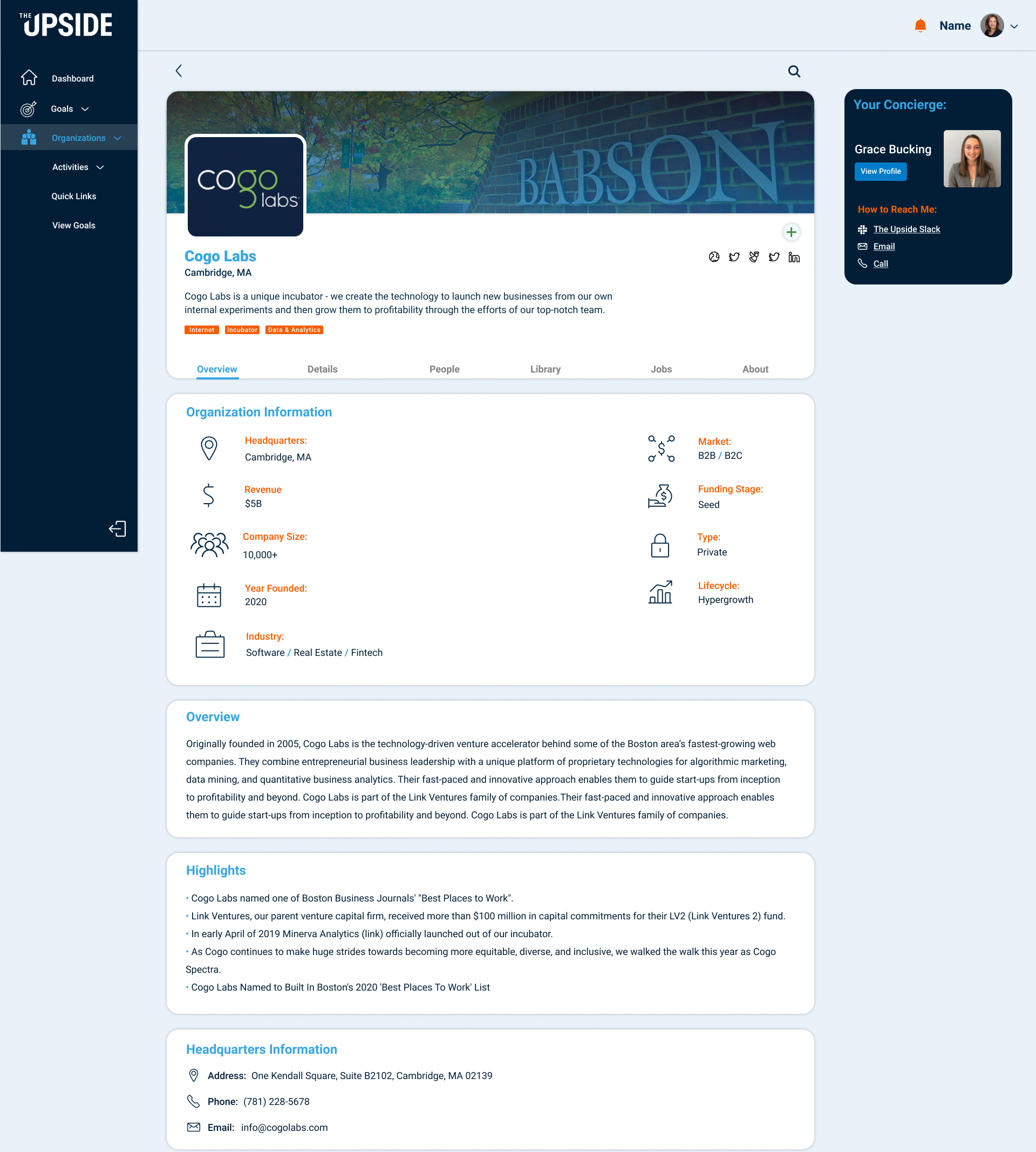 Member overview